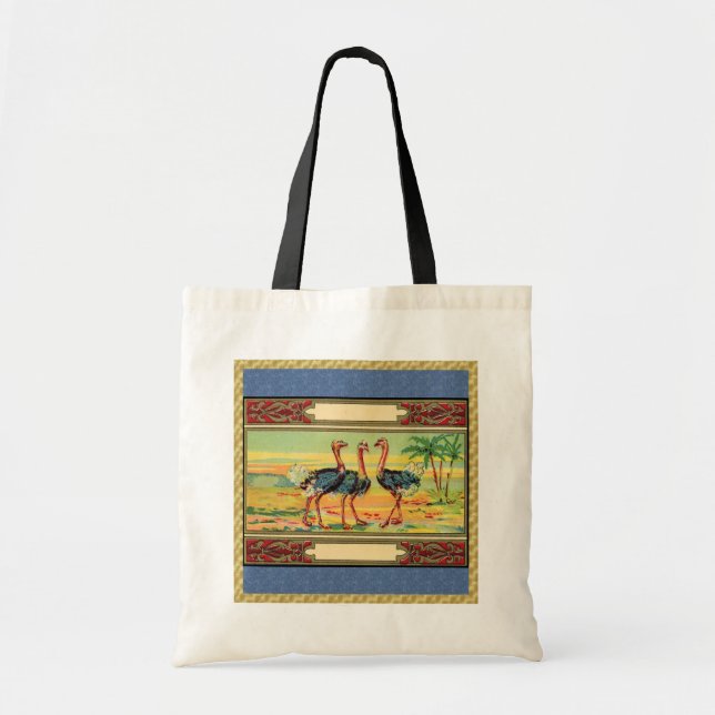 Bolsa Tote Três Aves Ostritch (Frente)