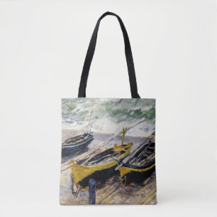 Bolsa Tote Três barcos de pesca