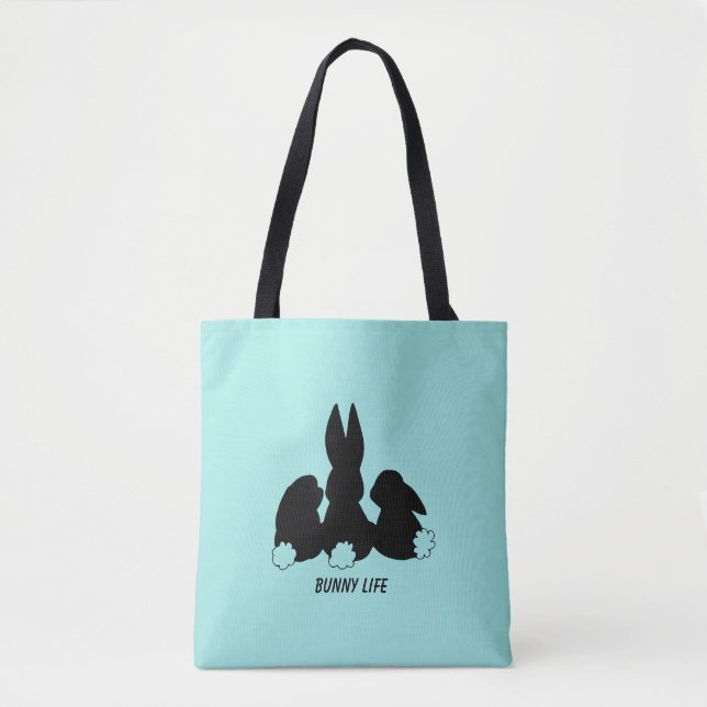 Bolsa Tote Três Coelhos Coelhinhos Saco (Frente)