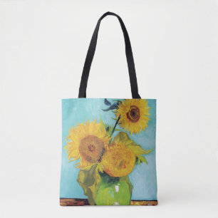 Bolsa Tote Três Girassóis, Van Gogh