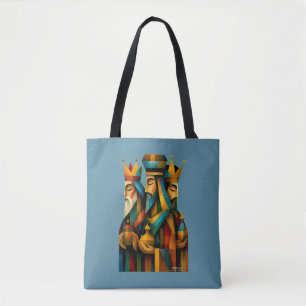 Bolsa Tote Três Homens Sábios Arte Abstrata da Natividade