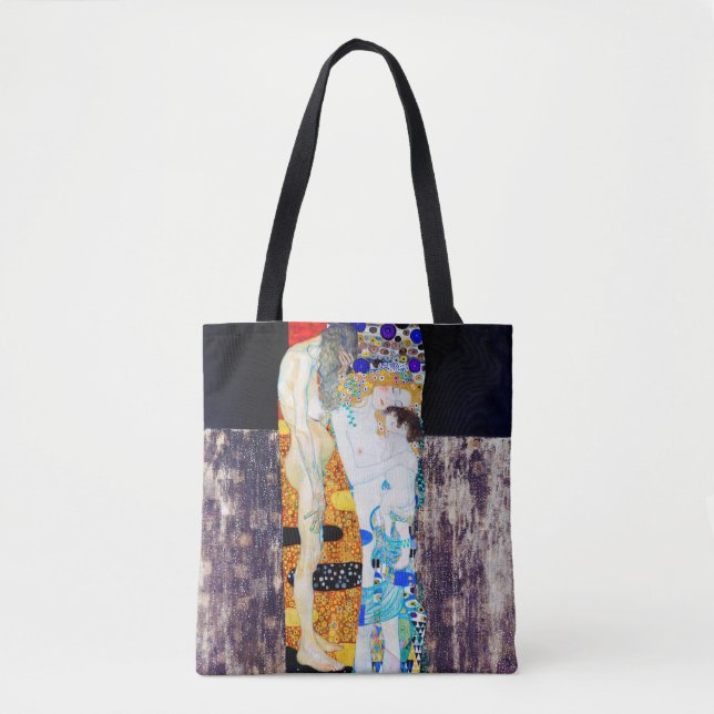Bolsa Tote Três Idades da Vida, Gustav Klimt (Frente)
