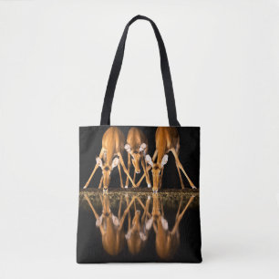 Bolsa Tote Três impalas bebem juntos à noite