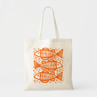 Bolsa Tote Três Peixes - Laranja