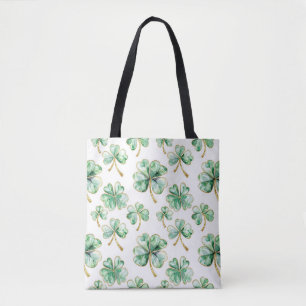 Bolsa Tote Trevo Verde Dia de São Patrício