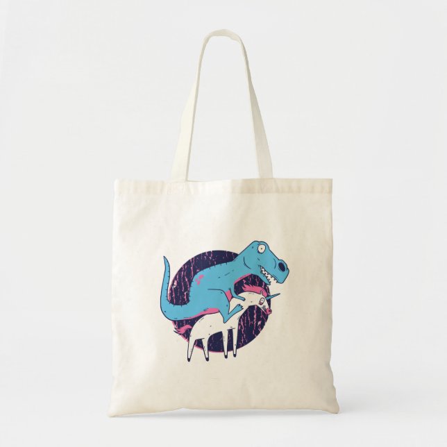 Bolsa Tote Trex Riding Unicorn (Frente)