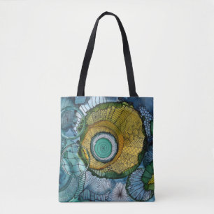 Bolsa Tote Tri sacola do círculo
