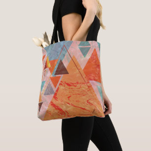 Bolsa Tote Triângulo moderno - geometria artística