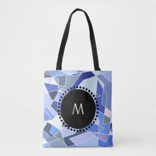 Bolsa Tote Triângulos de geometria do monograma