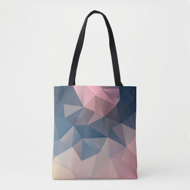 Bolsa Tote Triângulos geométricos poligonais colores brilhant (Frente)