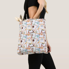 Bolsa Tote Triângulos Pequenos de Pastel