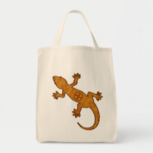 Bolsa Tote Tribal Batik Gecko - Rusta, Amber e Tan