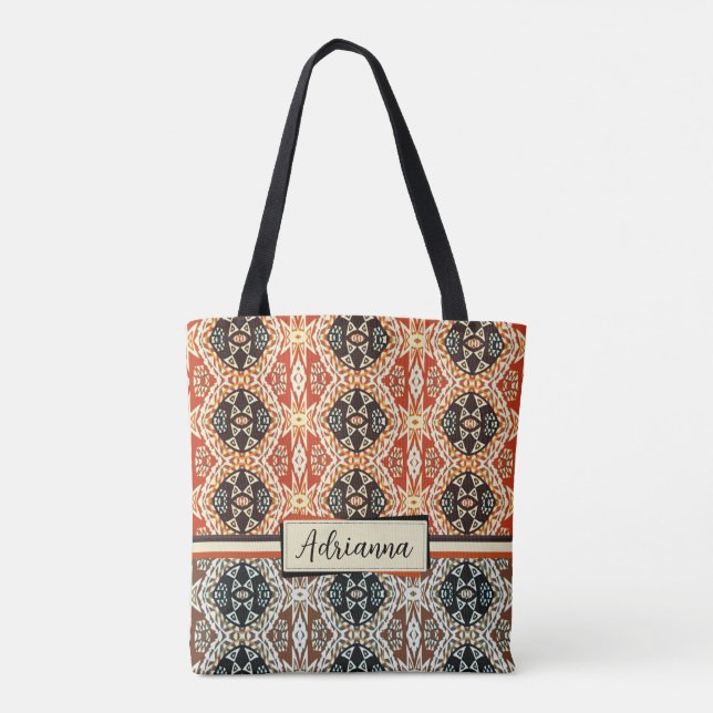 Bolsa Tote Tribal da Ilha Tone (Verso)