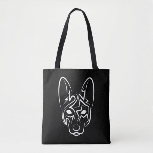 Bolsa Tote Tribal Preto e Branco