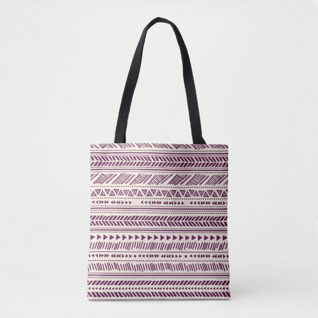 Bolsa Tote Tribal sem descontinuidades  (Frente)
