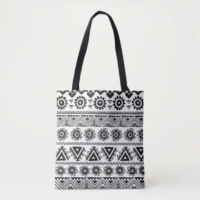 Bolsa Tote Tribal sem descontinuidades (Frente)