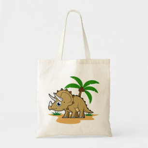 Bolsa Tote Tricerátops Num Clima Tropical.