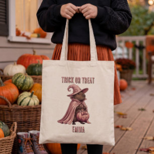 Bolsa Tote Trick or Treat Capivara Bruxa