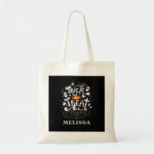 Bolsa Tote Trick or Treat Crianças Halloween Personalizado