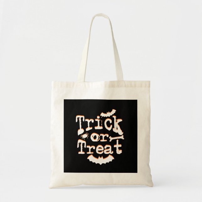 Bolsa Tote trick or treat halloween (Frente)