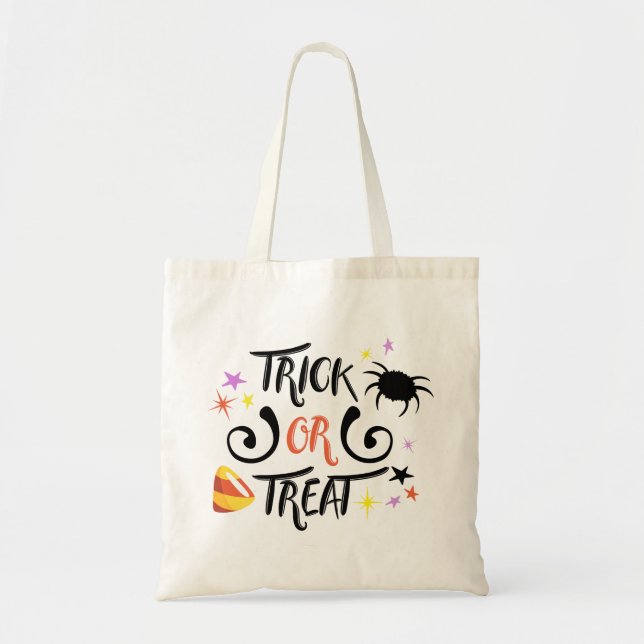 Bolsa Tote trick or treat Halloween (Frente)