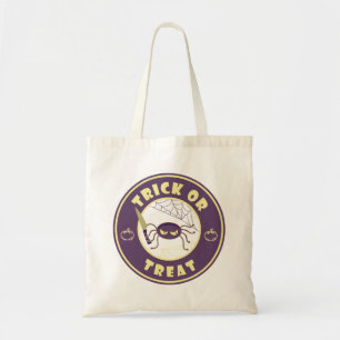 Bolsa Tote Trick or treat halloween aranha Starbucks estilo