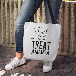 Bolsa Tote Trick or Treat Olhos Assustadores de Halloween Per