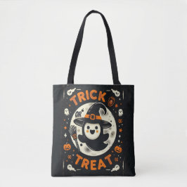 Bolsa Tote Trick ou trata o Fantasma da Bruxa