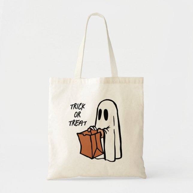 Bolsa Tote Trick ou Tratando Ghost Bag (Frente)