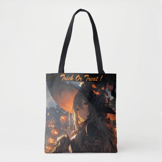 Bolsa Tote Trick ou Tratar! (Frente)