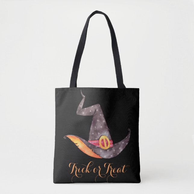 Bolsa Tote Trick Ou Tratar A Bag De Halloween (Frente)