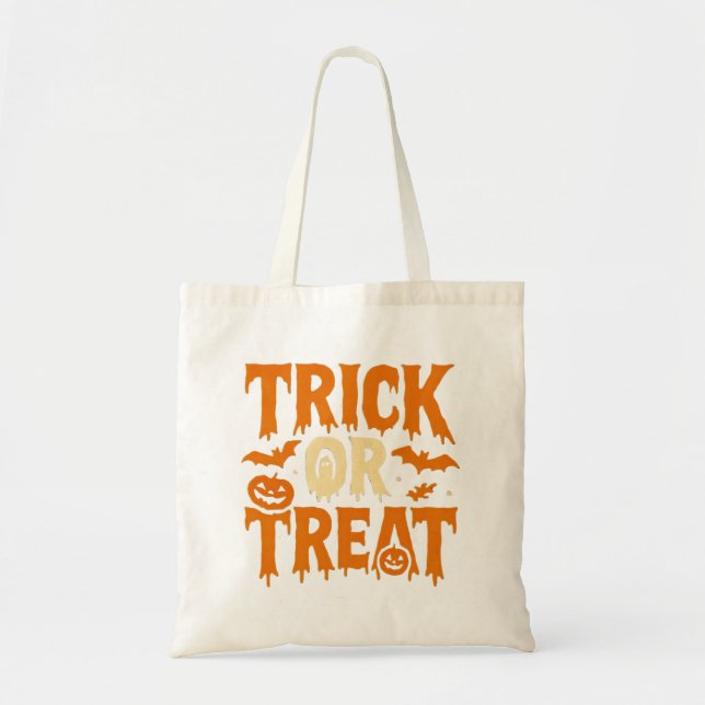 Bolsa Tote Trick ou Tratar - Extraindo Fonte com o Ghost (Frente)