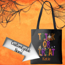 Trick ou Tratar Spooky Personalizável do Halloween