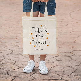 Bolsa Tote Trick ou Tratar Tote Bag Personalizada do Hallowee