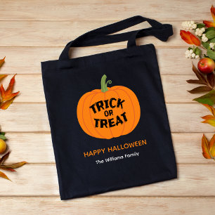 Bolsa Tote Trick ou Trate Abóbora Bestial