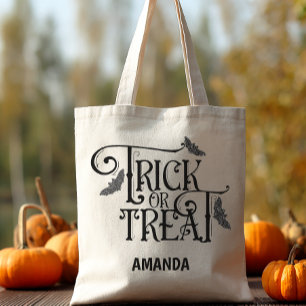 Bolsa Tote Trick ou Treat Halloween Personalizado