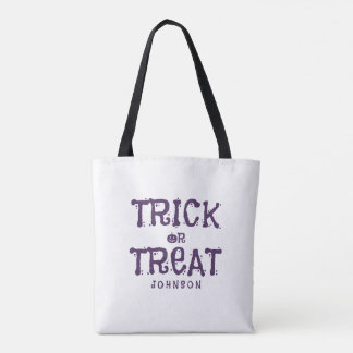 Bolsa Tote Trick ou Treat Halloween Personalizado