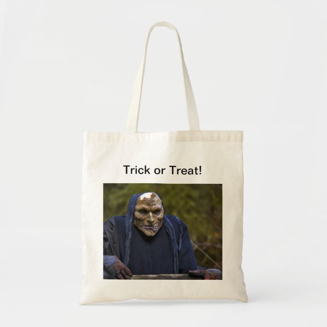 Bolsa Tote Trick ou Treine a Bag do Halloween (Frente)