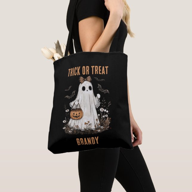Bolsa Tote Trick ou Treine Bag, Halloween Bag (Close Up)