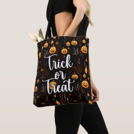 Bolsa Tote Trick ou Treine o Halloween