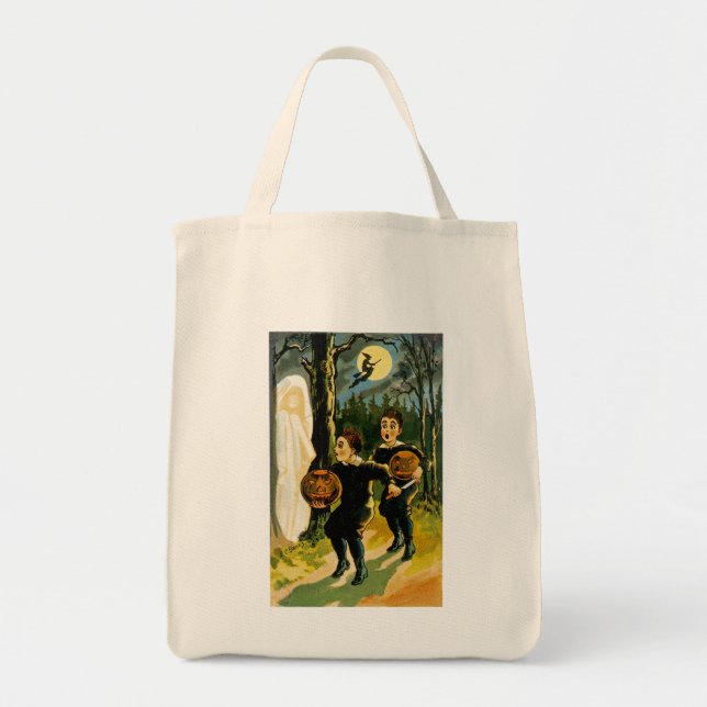Bolsa Tote Trick ou Treine o Halloween (Frente)
