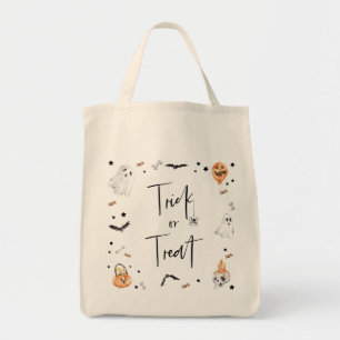 Bolsa Tote Trick ou Treine o Morcego de Aranha-Fantasma