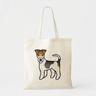 Bolsa Tote Tricolor Wire Fox Terrier Cute Cartoon