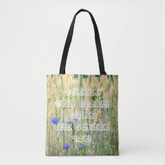 Bolsa Tote Trigo de Verão com flores de milho