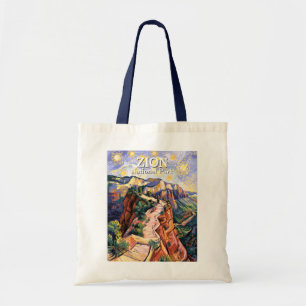 Bolsa Tote Trilha de Hiking Angels Landing em Zion Colorida d