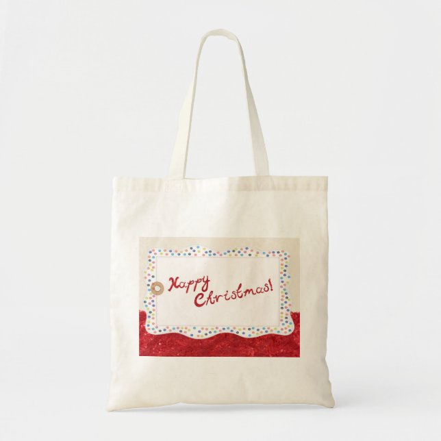 Bolsa Tote Trilha de Natal Desagradável Personalizada (Frente)