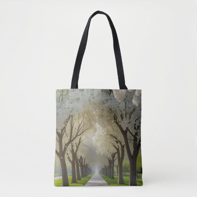 Bolsa Tote "Trilha Tranquila - Caminhe Entre Petais Diariamen (Frente)