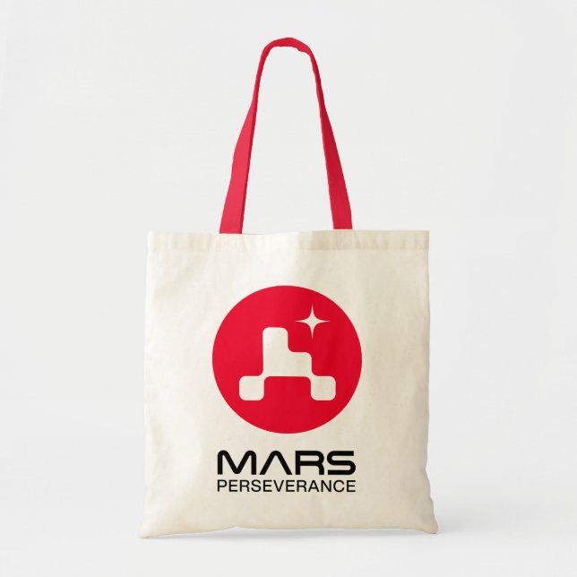Bolsa Tote Trim vermelho Comet do Logotipo de Rover Persevera (Frente)