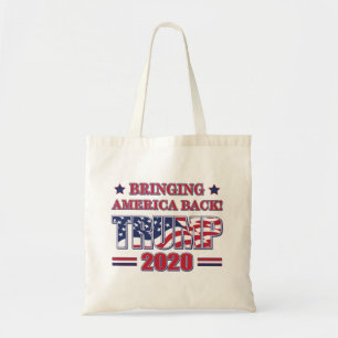 Bolsa Tote Tring-America-Back Trump 2020