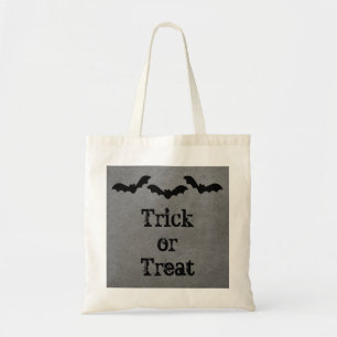Bolsa Tote Trio de Bats Halloween Treat Bag, Cinza